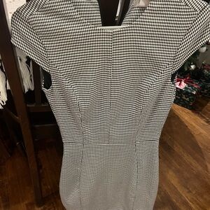 Professional Houndstooth Mini Dress
